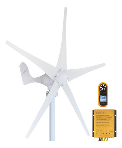 Kit De Generador P/ Turbina Eólica Pikasola 400w 12v 5 Aspas