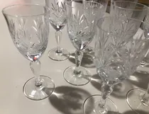 Comprar Copas De Jerez De Cristal Tallado San Carlos 