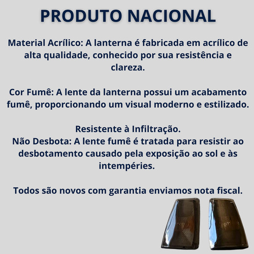 Pisca-seta Dianteiro Kadett 1989 A 1998 - Par Fumê