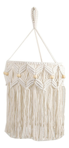 Lámpara De Macramé Chic Cortina Colgante Boho Cubierta De D