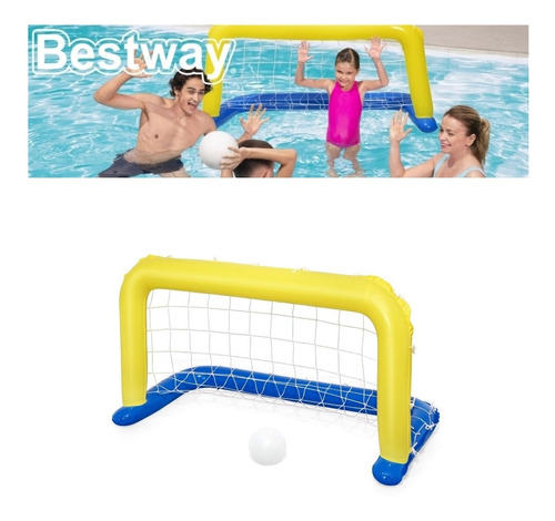 Porteria Inflable Water Polo P/ Piscina P/ Niños 1.42mx76cm