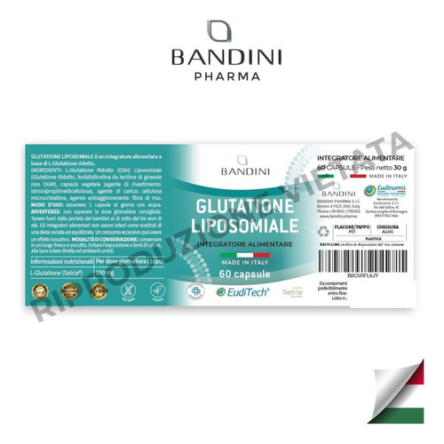 Glutation Liposomal 60 Cápsulas 250 Mg De L-glutatión Setria