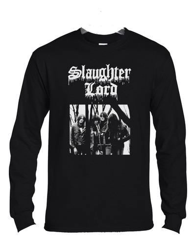 Polera Ml Slaughter Lord Thrash Til Death Metal Abominatron