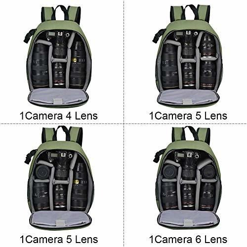 Mochila Para Camara Profesional Dslr Slr Sin Espejo Agua 1t