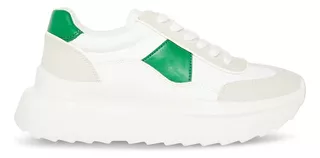 Tenis Steve Madden Para Mújer Amica Blanco/verde