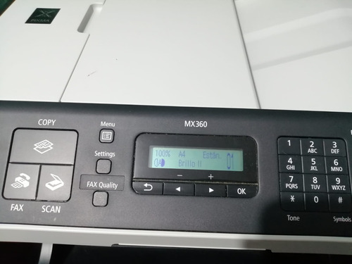 Impresora Cannon Multifuncion Mx360, Fax, Escanner, Color