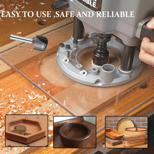 Fresa P/madera Diametro De Corte 3/4 Vastago 1/4 Pulgada