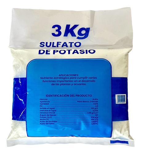 Sulfato De Potasio 3 Kg