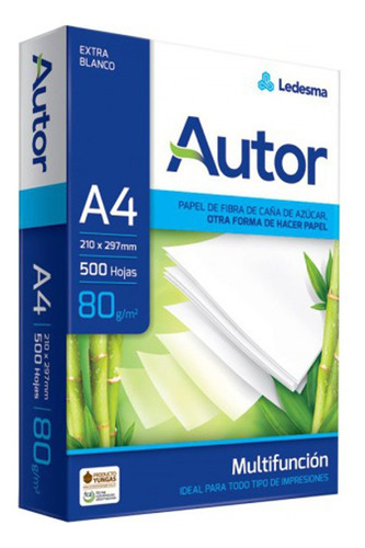 Resma Autor A4 80 G Consultar Envio Gratis, C.a.b.a. - Riboc