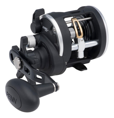 Imagen 3 de 3 de Reel convencional Penn Rival RIV15LW derecho color negro/plateado