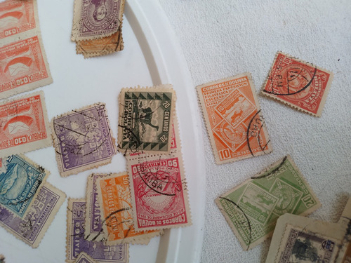 Antiguas Estampillas Paraguay Bolivia Variadas L 11 Bis (Usado)