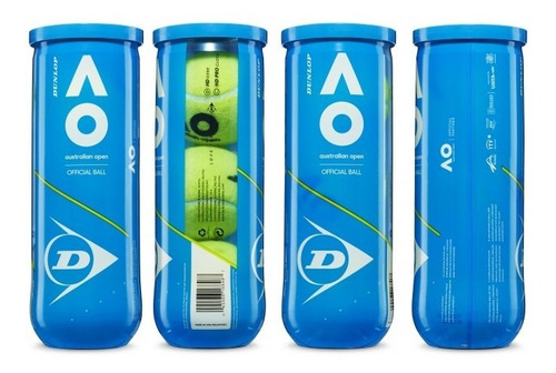 Tubo Pelota De Tenis Dunlop Australian Open Padel Oferta!