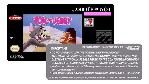 Jogo Tom And Jerry Para Snes