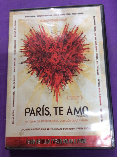 Paris, Te Amo  Dvd Original