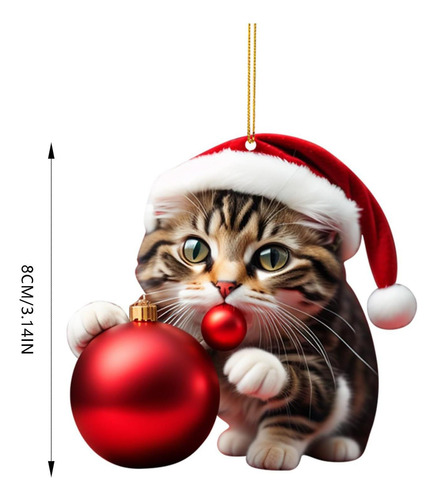 6 Adornos Festivos Para Árboles De Navidad - Juego 6 Piezas