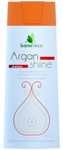 Shampoo Argan Shine Óleo De Argan 300ml Barrominas
