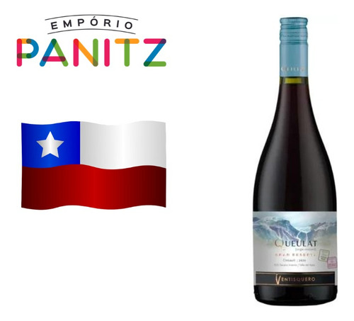 Vinho Tinto Chileno Queulat Pinot Noir 2021 750ml