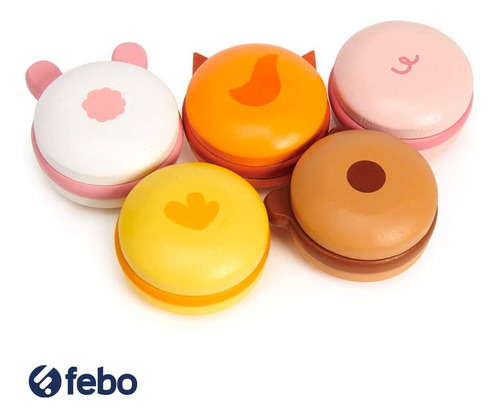 Imagen 2 de 5 de Macarons Tender Leaf Toys Variados De Animales De Madera