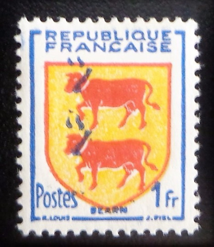 Francia, Sello Yv. 901 Azul Corrido 1951 Nuevo L10181