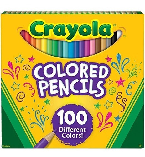 Lápices De Colores Crayola, 100 Unidades, Adulto Colorear