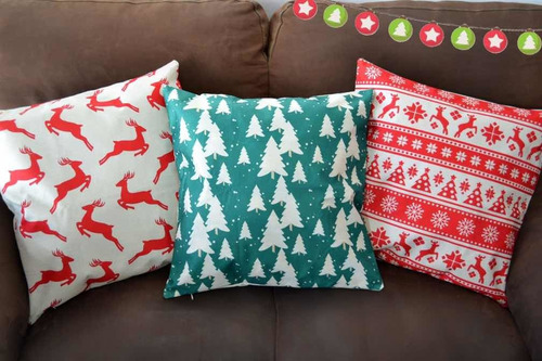 Cojines Navideños Varios Diseños Modernos