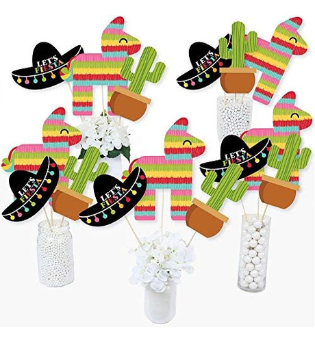Juego De 15 Palos De Centro De Mesa Para Fiesta Mexicana