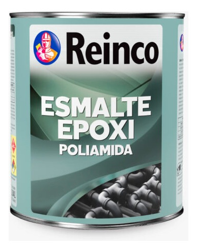 Pintura Epoxica Industrial Altos Solidos Negro Reinco Galon