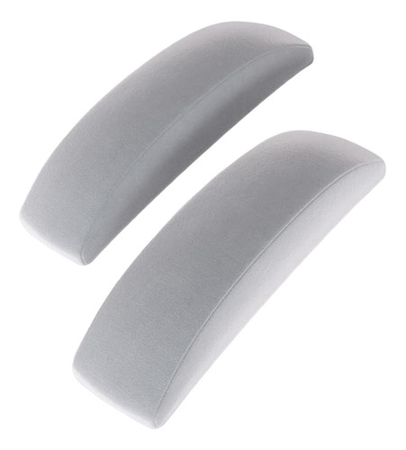 2 Almohadillas Para Brazos De Silla Extraíbles, Gris