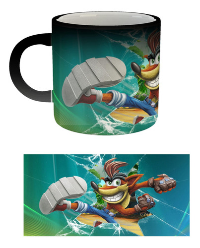 Taza Mágica Crash Bandicoot Videojuegos |de Hoy No Pasa| 2