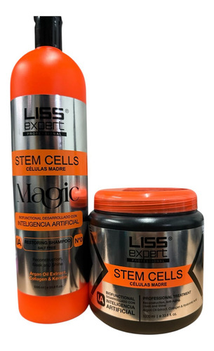 Kit Alisado Liss Expert Máscara + Shampoo Magic 1000ml