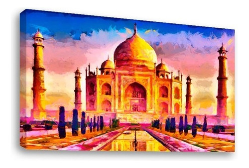 Cuadros Abstractos Tipo Oleo En Canvas Artistíco Color Taj-mahal-pintura-2