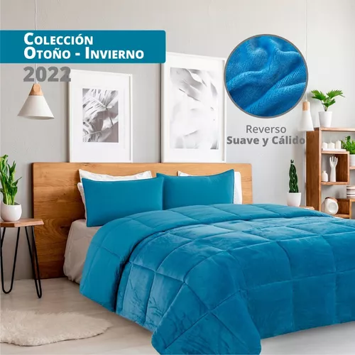 Acolchado 1 Plaza Twin Edredon Liviano Varios Colores Oferta