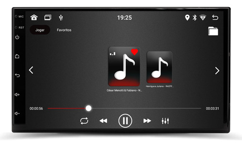 Central Multimidia Android Gps Carplay Espelhamento Kangoo