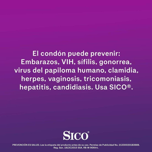 Condones Sico Clímax Mutuo Con Benzocaína Caja 3 Unidades