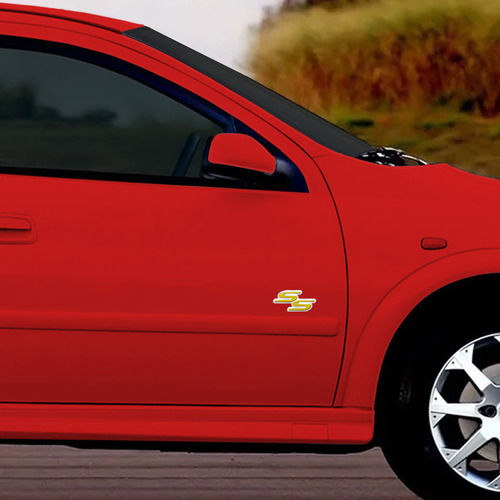 Adesivo Ss Par Lateral Corsa/astra/meriva Dourado Resinado
