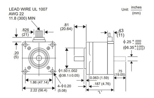 Motor Nema23 Microstep Low Noise 1.8 Grados 1.5 A 2.5 Kgf.cm