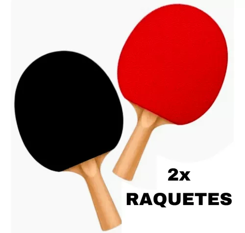 Kit Ping Pong Tenis Mesa 2 Raquetes 3 Bolas - POINT MIX ACESSORIOS