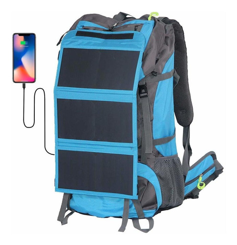 Mochila Senderismo Marco Externo 68 Litro Panel Cargador 20