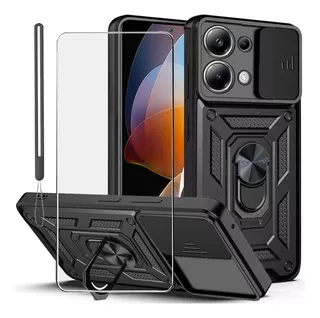 Rudo Uso Case Funda Para Redmi Note 13 4g Carcasa + Mica