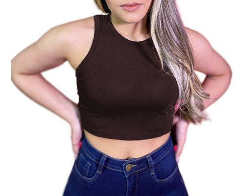 Imagem 5 de 9 de Kit Com 3 Croppeds Regata Básico