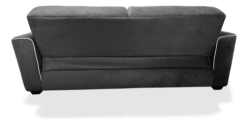 Sofá Cama Sillón Sala Hogar Minimalista 3 Posiciones Gris Liso