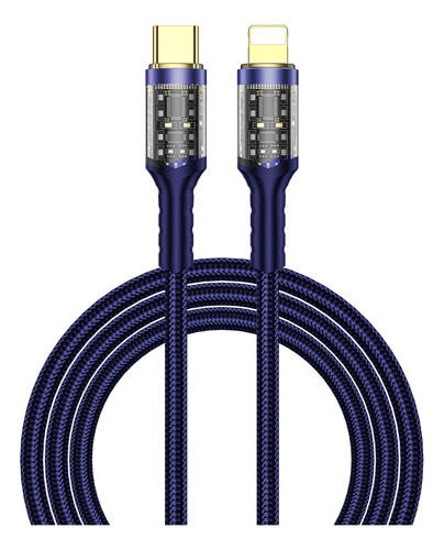 Wiwu Geek Cable Para iPhone 30w Carga Rapida 1,2m Wi-c016