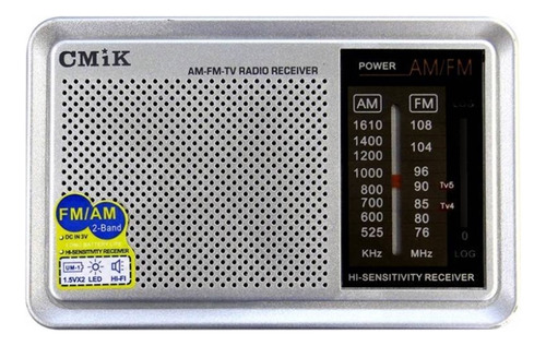 Radio Portátil Am/fm Cod. Mk-610 Electrica/a Pilas Cmik