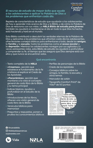 Nbla Biblia De Estudio Para Jóvenes (original)