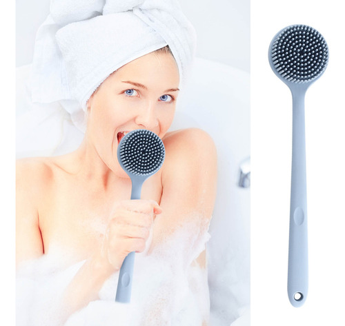Cepillo De Baño Con Mango Largo, Suave, Para Ducha Trasera