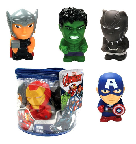 Avengers Muñecos X 5 Mini Figuras Estuche Original