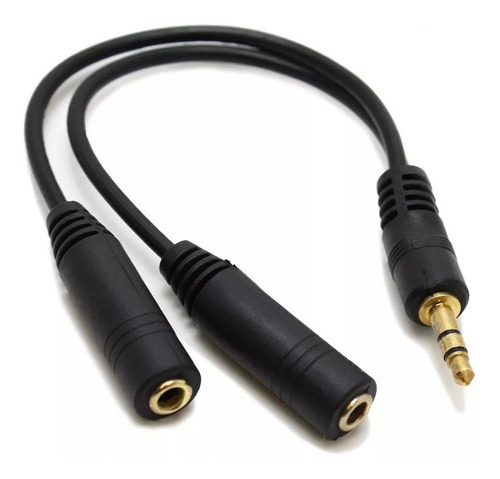 Cable Splitter Audio 3.5 Macho A 2 Dos 3.5mm Hembra #18 #50