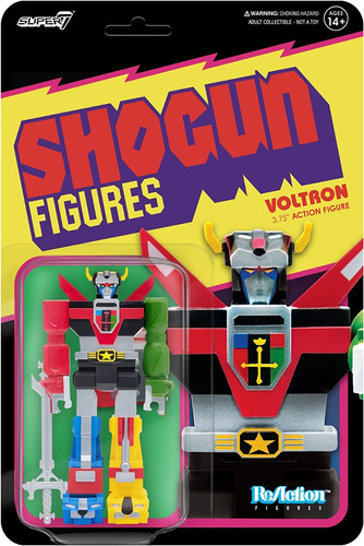 Shogun Figures Voltron Super7 Reaction Figura De Colección