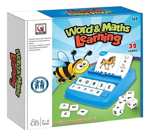 Juego De Mesa Didáctico Aprendo Palabras Y Matemáticas