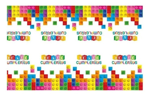 Mantel Lego Plástico 180 × 108 Cm Cotillón Cumpleaños Unisex